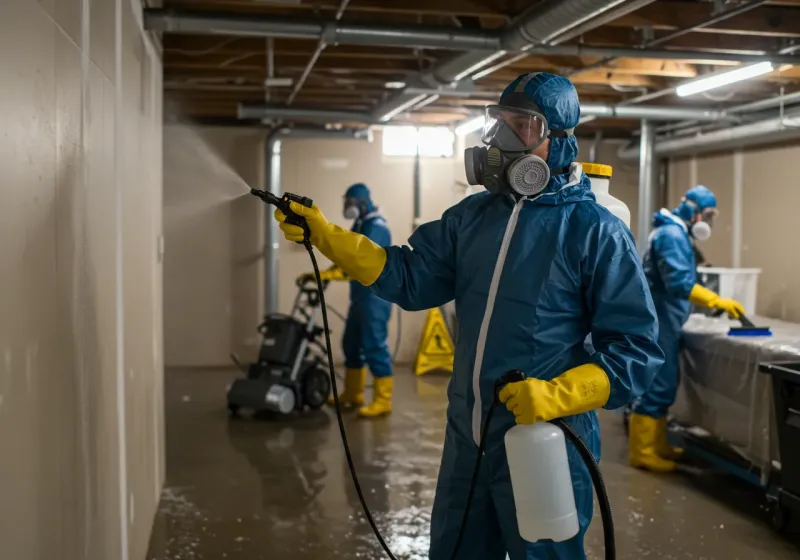 Basement Sanitization and Antimicrobial Treatment process in Mason County, KY
